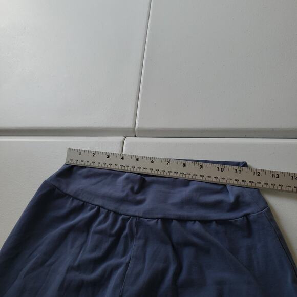 Matilda Jane Pants Women Medium Blue Ruffle Bell Bottom Crop Pant - Picture 7 of 10